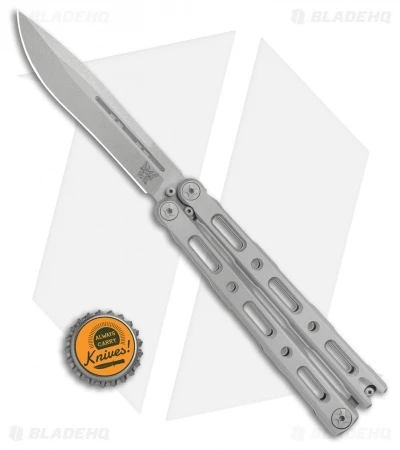 Benchmade 85 Bali-Song Butterfly Knife Integral Titanium (4.4" Stonewash) - Image 4