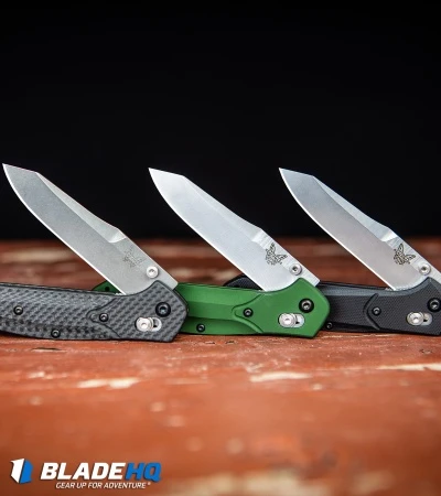 Benchmade 940 Osborne AXIS Lock Knife Green (3.4" Satin) - Image 8