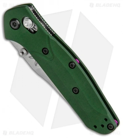 Benchmade 945 Mini Osborne AXIS Lock Knife Green (2.9" Satin) - Image 2