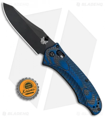 Benchmade Rift 950BK-1801 Limited Edition SHOT Show 2018 Knife CF/Blue G-10 - Image 4