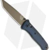 Benchmade Bailout AXIS Lock Knife Crater Blue Aluminum (3.4" FDE) 537FE-02