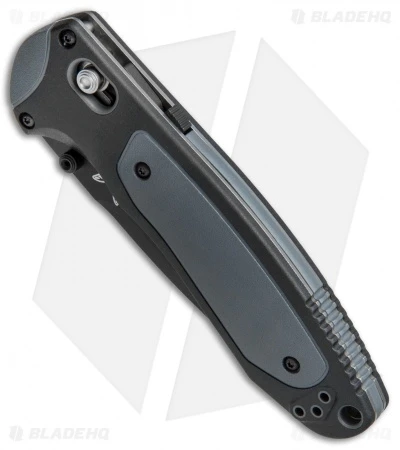 Benchmade 590SBK Boost AXIS-Assist Knife Black/Gray (3.7" Black Serr) - Image 2