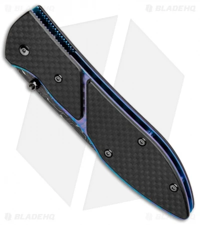 Benchmade Gold Class Sentinal LLK Liner Lock Knife (3.75" Damascus) 875-101 - Image 2