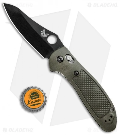 Benchmade Griptilian AXIS Lock Knife OD Green (3.45" Black) 550BKOD-S30V - Image 4