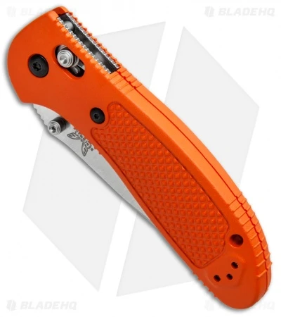 Benchmade Griptilian AXIS Lock Knife Orange (3.45" Satin) 551-ORG-S30V - Image 2