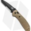 Benchmade Griptilian Tanto AXIS Lock Knife Sand (3.45" Black Serr) 553SBKSN-S30V