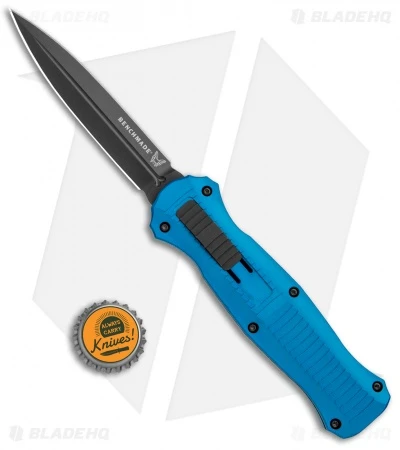 Benchmade Infidel OTF Automatic Knife Blue Aluminum (3.91" Black) 3300BK-2001 - Image 4