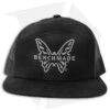 Benchmade Knives Snap Back Mesh 7 Panel Hat W/ Embroidered Logo - Black