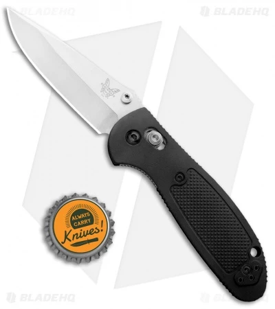 Benchmade Mini Griptilian AXIS Lock Knife Black (2.91" Satin) 556-S30V - Image 4