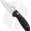 Benchmade Mini Griptilian AXIS Lock Knife Black (2.91" Satin Serr) 555S-S30V