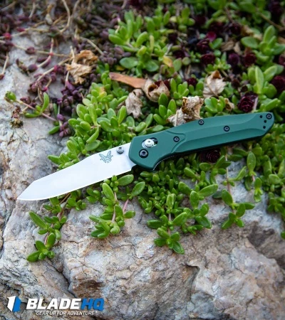 Benchmade 940 Osborne AXIS Lock Knife Green (3.4" Satin) - Image 4