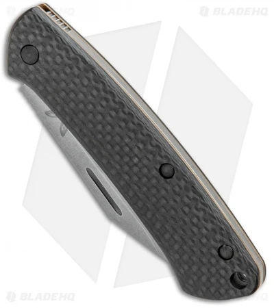 Benchmade Proper Clip Point Slip Joint Knife Carbon Fiber/FDE (2.8" SW) 318-2 - Image 2