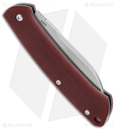 Benchmade Proper Slip Joint Knife Red G-10 (2.8" Satin) 319-1 - Image 3