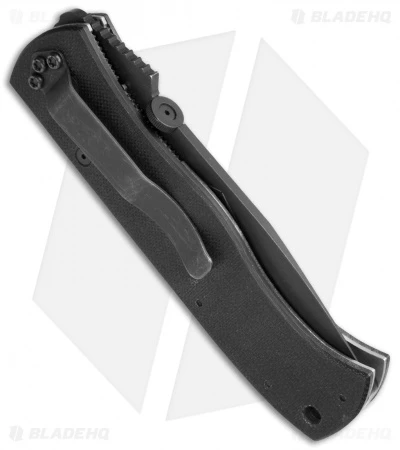 Rare Benchmade 970SBT Emerson CQC7 Liner Lock Knife (3.25" Black Serr) - Image 3