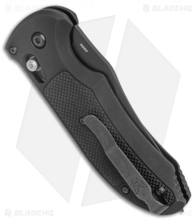 Benchmade Triage AXIS Lock Automatic Knife (3.58" Black Serr) 9170SBK - Image 4