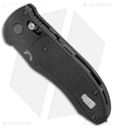 Benchmade Triage AXIS Lock Automatic Knife (3.58" Black Serr) 9170SBK - Image 3