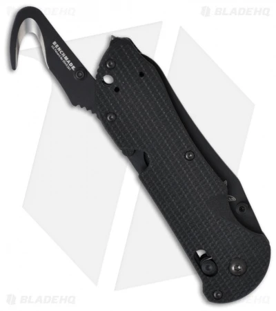 Benchmade Triage AXIS Lock Knife Black G-10 (3.5" Black Serr) 916SBK - Image 4