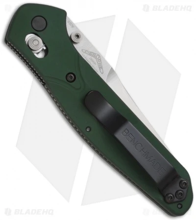 Benchmade 940 Osborne AXIS Lock Knife Green (3.4" Satin) - Image 2