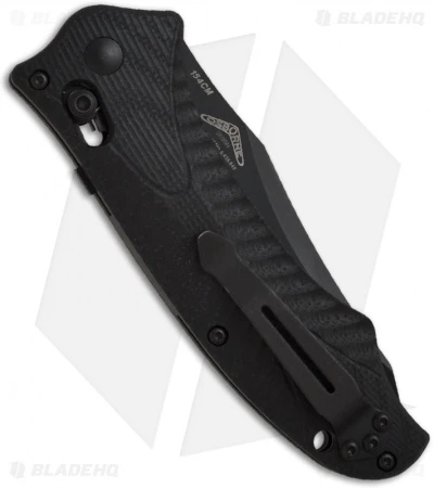 Benchmade 9555SBK Rift Automatic Knife (3.67" Black Serr) - Image 2