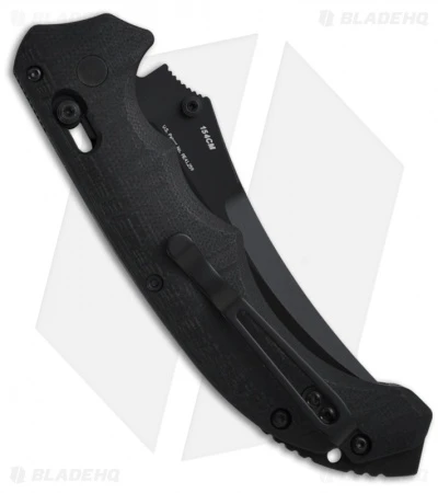 Benchmade Bedlam AXIS Lock Knife (3.95" Black Serr) 860SBK - Image 2