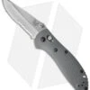 Benchmade Griptilian AXIS Lock Knife Gray/Blue G-10 (3.45" Satin Serr) 551S-1