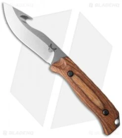 Benchmade Saddle Mountain Skinner Knife W/ Gut Hook Wood Hunting 15003-2