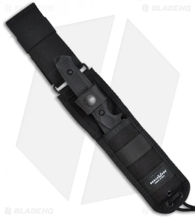 Benchmade Nimravus Fixed Blade Knife (4.5" Black Serr) 140SBK - Image 2