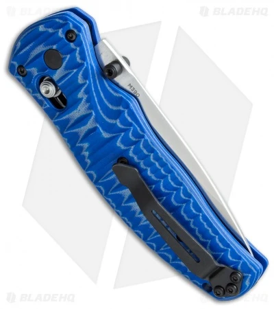 Benchmade Volli AXIS-Assist Knife Blue G-10 (3.26" Satin) 1000001-1601 - Image 3